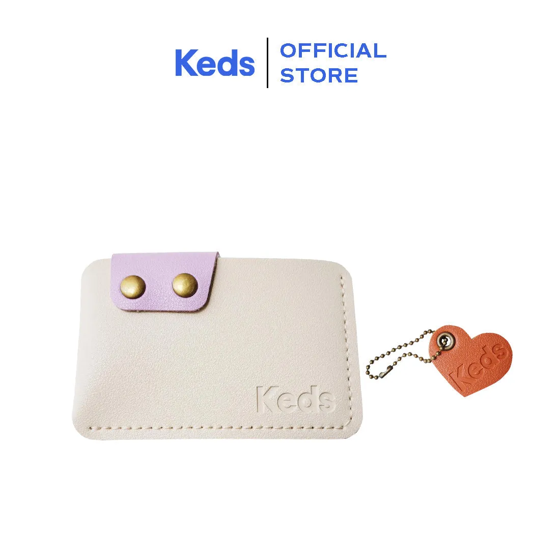 Keds Card Holder Off White/Lilac/Orange