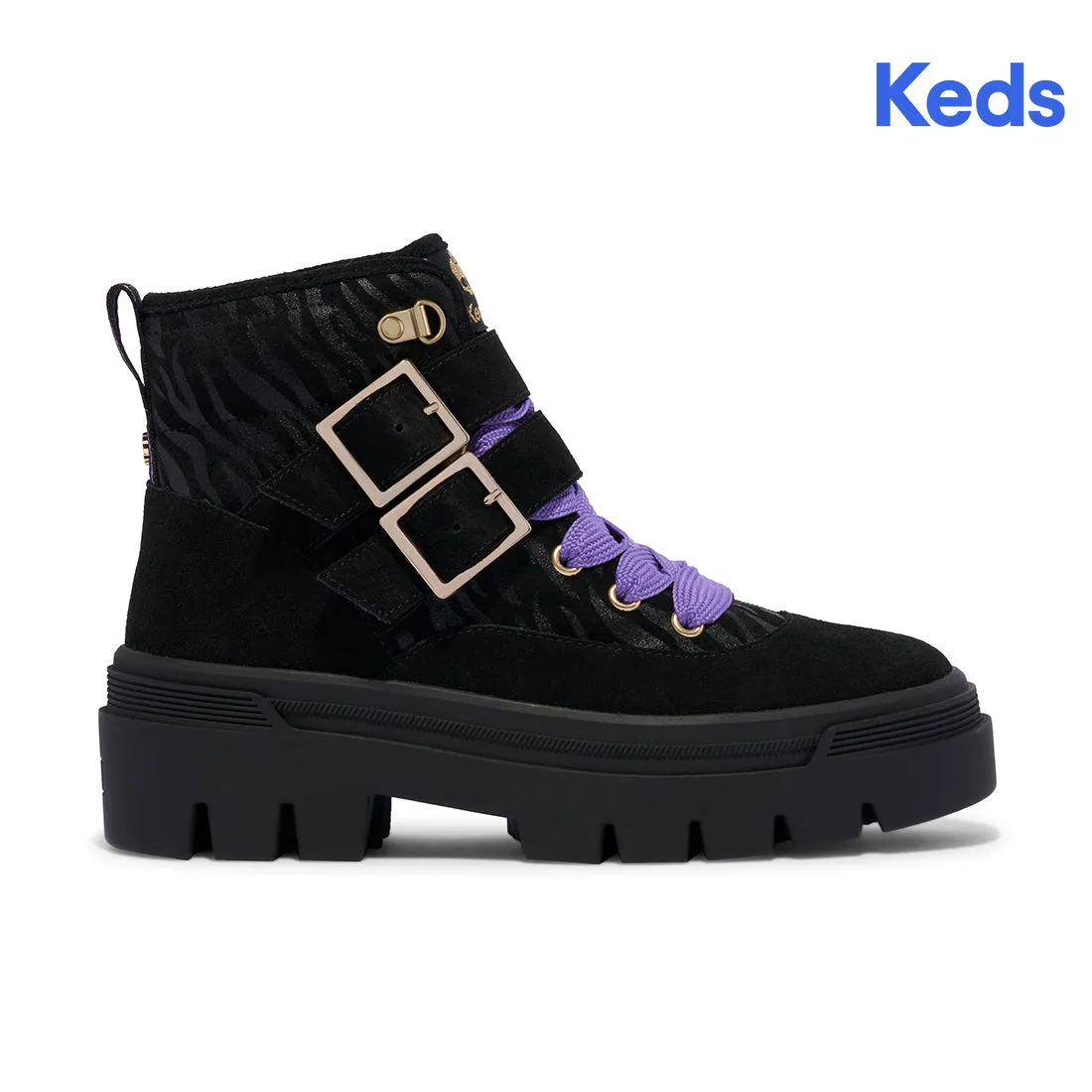 Keds Womens’ Monster High Soho Boot Leather Black