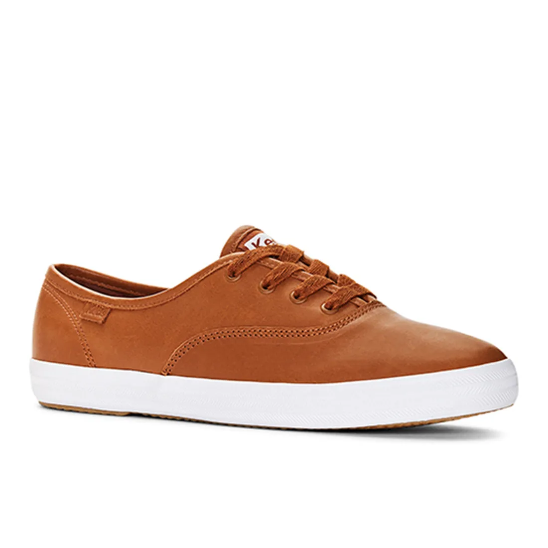 Keds Women’s Champion Premium Leather Sneaker Cognac