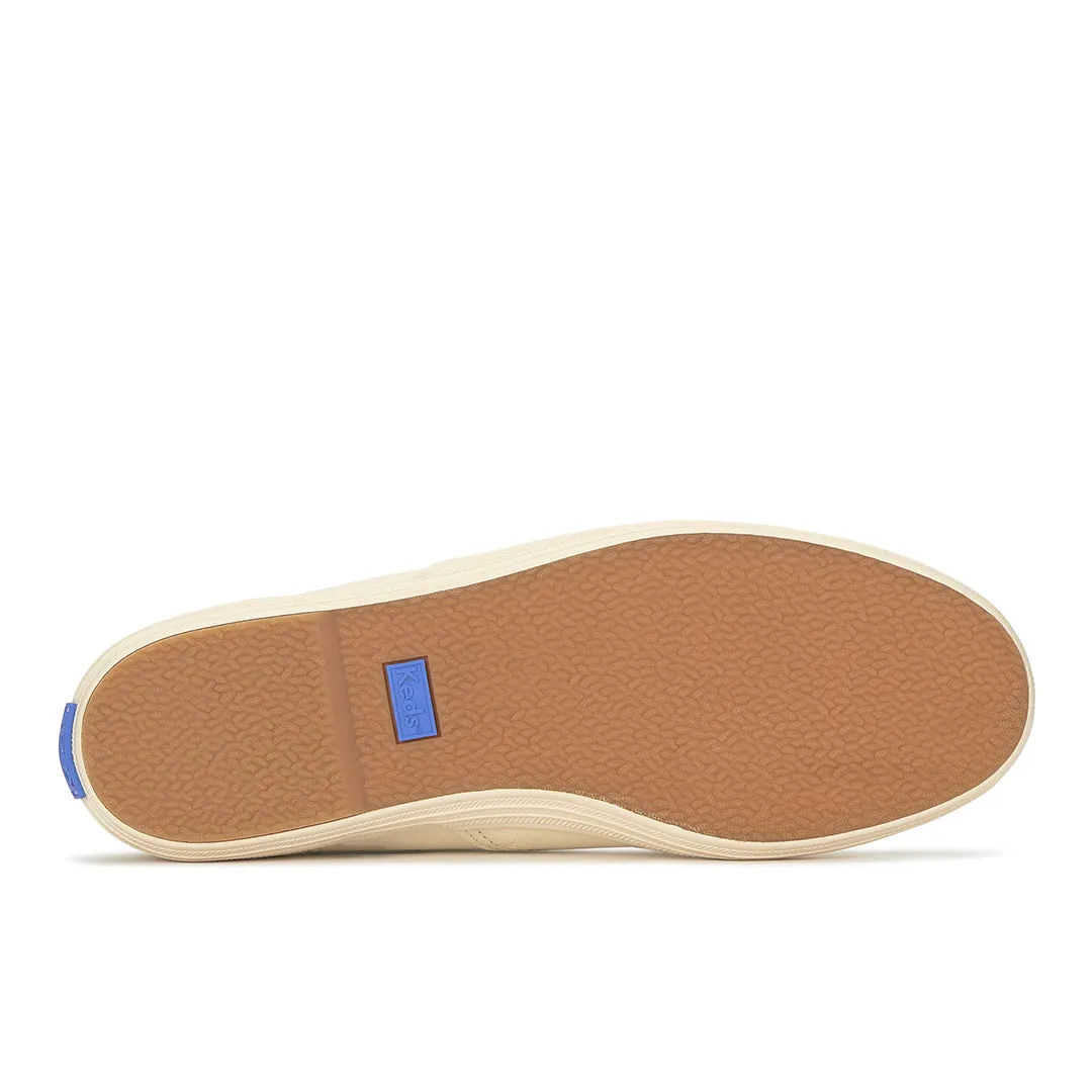 Keds Women’s Keds Champion Round Toe Slip Leather Parchment Sneaker