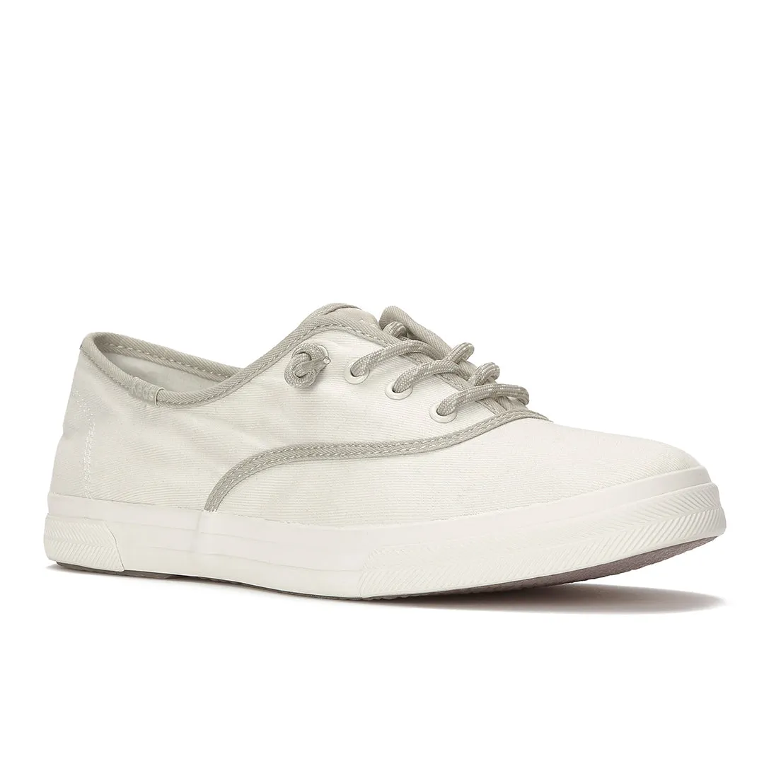 Keds Women’s Rillax Champ Washed Twill Pop Binding Egret/Oatmeal Sneaker