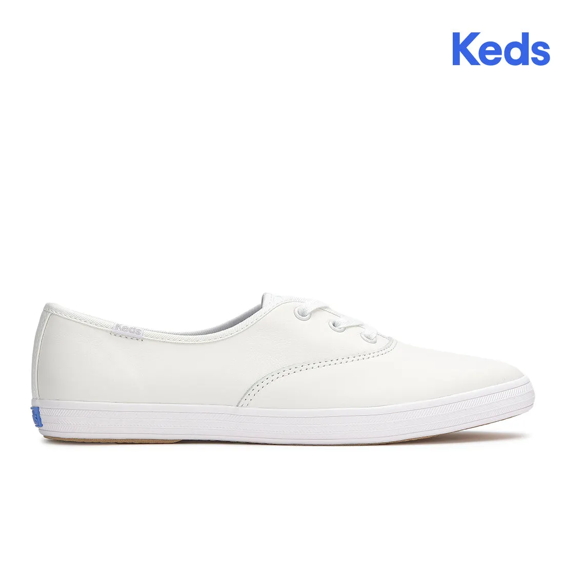 Keds Womens Champion Point Low Leather Sneaker White