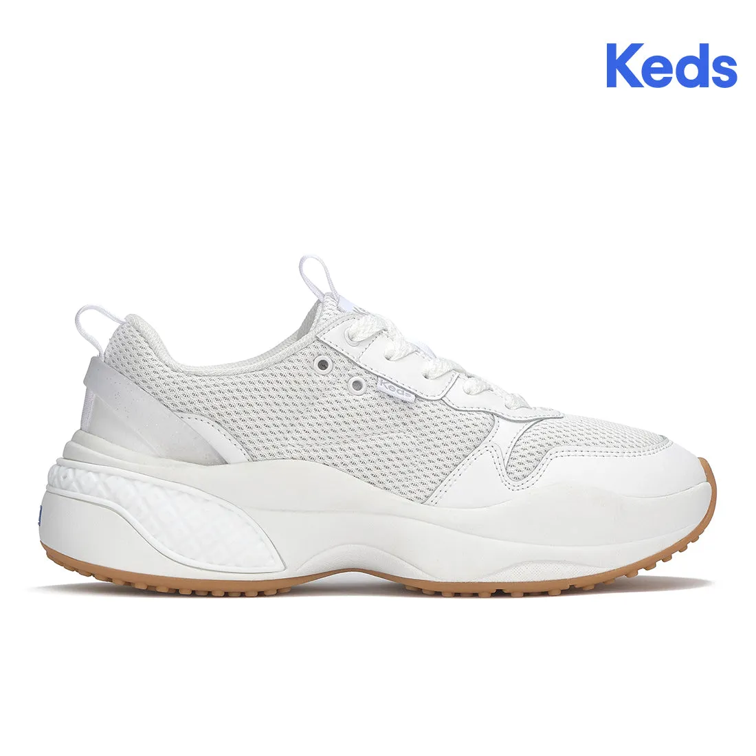 Keds Women’s Cross City Trainer Leather/Mesh Sneaker White