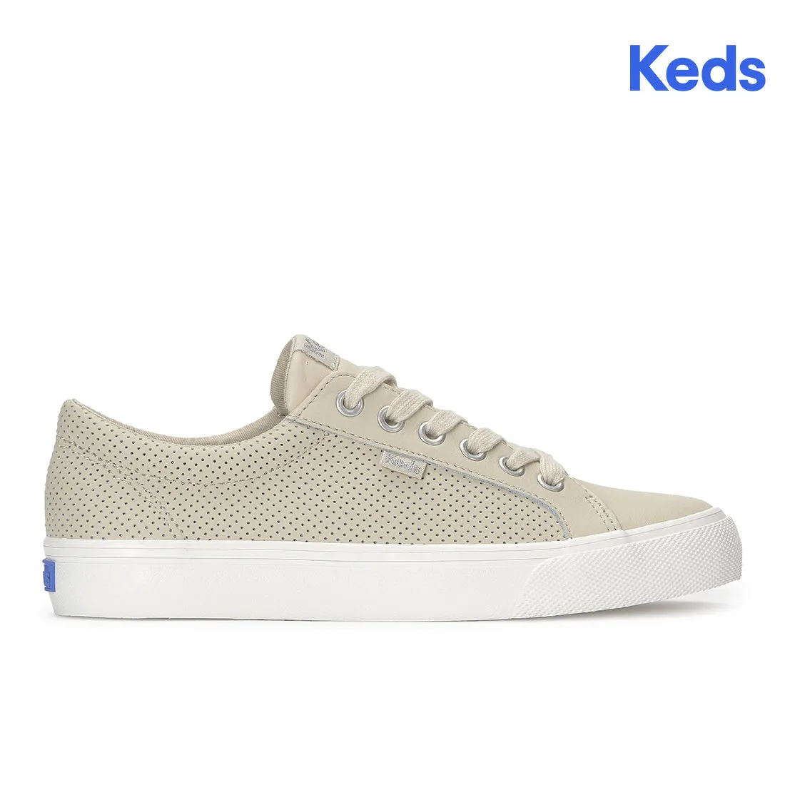 Keds Jump Kick T-Toe Perf Leather Oatmeal