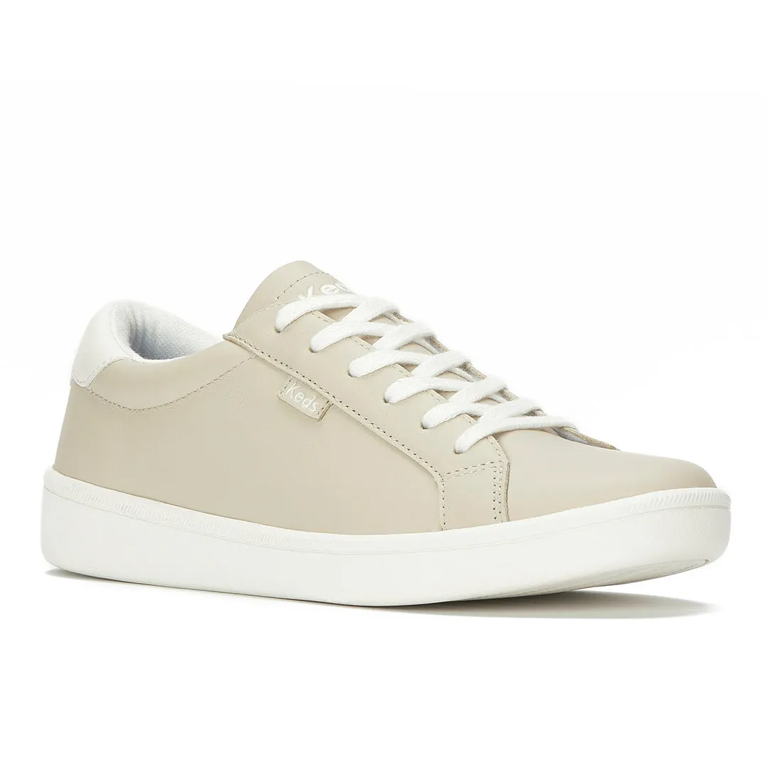 Keds Women’s Ace II Leather Oatmeal/Snow White Sneaker