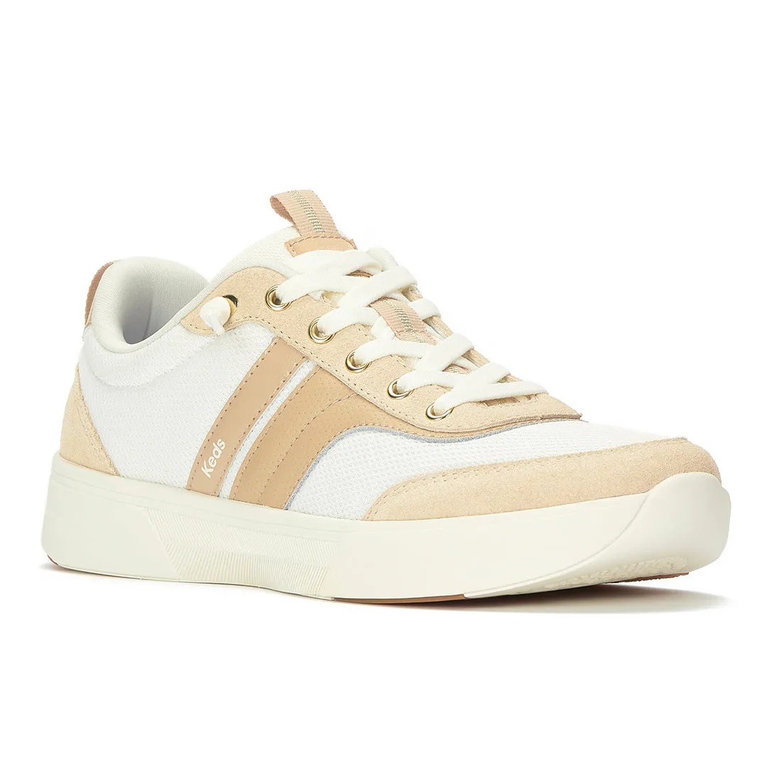 Keds Women’s Blisswalk Ubal Mesh/Suede/Leather Egret/Cuban Sand Sneaker