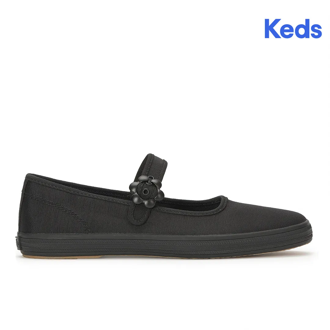 Keds Women’s Maisie Mary Jane Grosgrain Black/Black Sneaker
