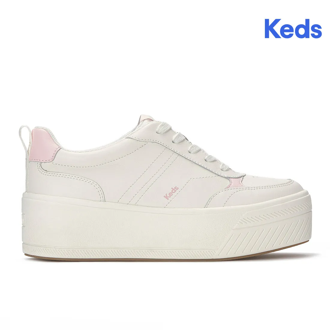 Keds Skyler II Leather Snow White/Light Pink