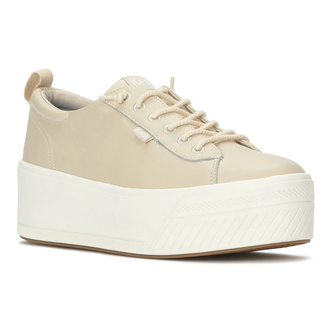 Keds Women’s Skyler Slip On Leather Oatmeal Sneaker