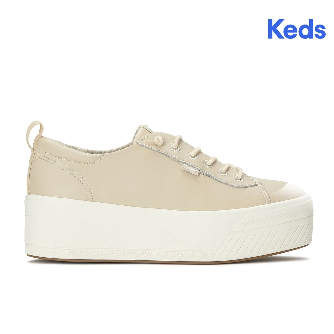 Keds Women’s Skyler Slip On Leather Oatmeal Sneaker
