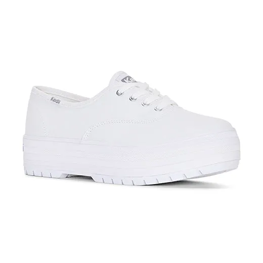 Keds Women’s The Platform Lug Canvas Off White