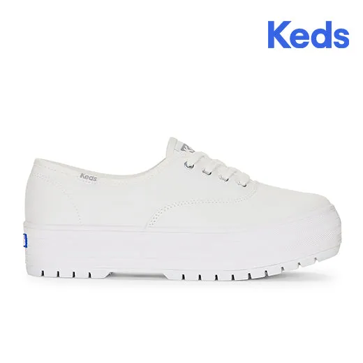 Keds Women’s The Platform Lug Canvas Off White