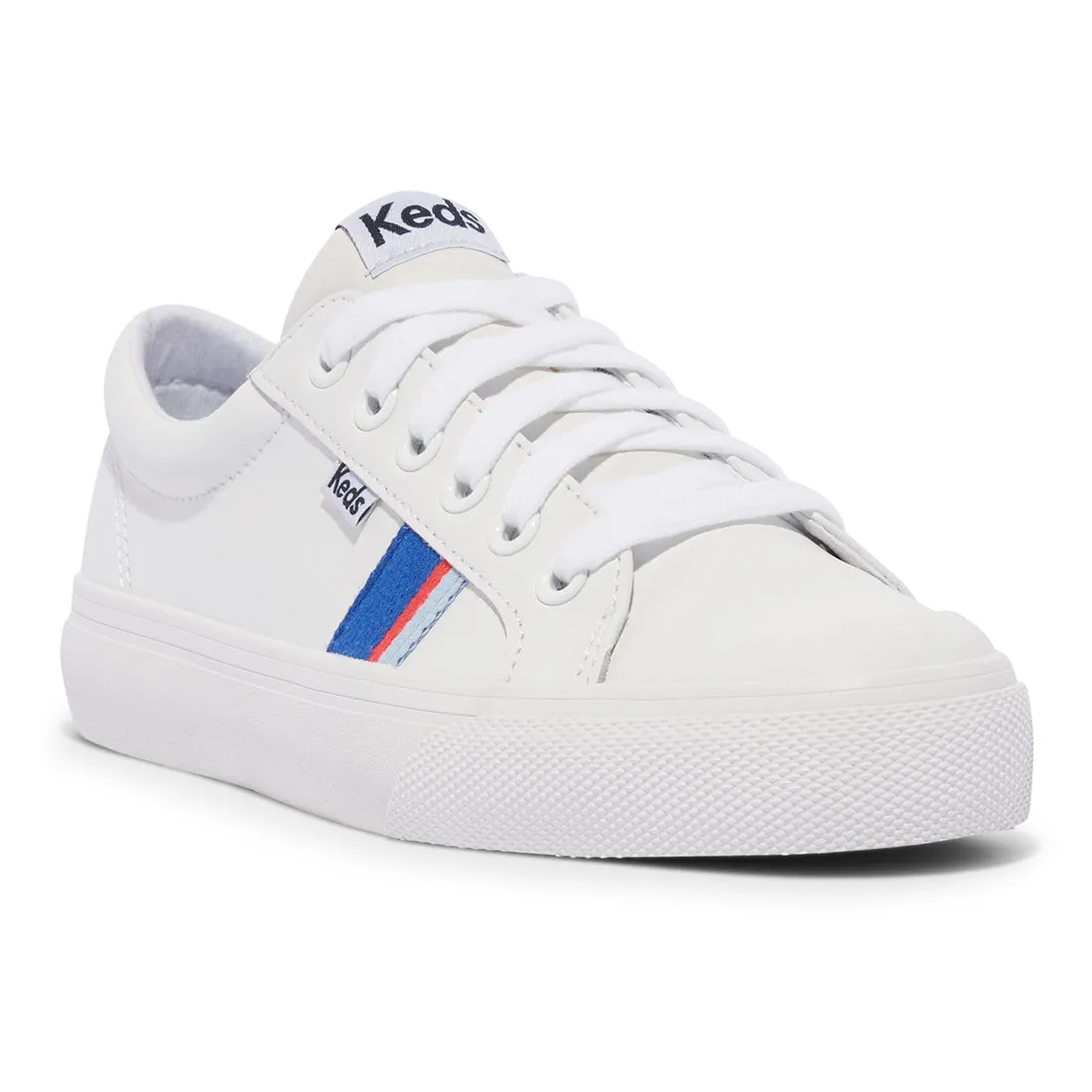 Keds Women’s Jump Kick Leather Toe Cap White/Red/Blue