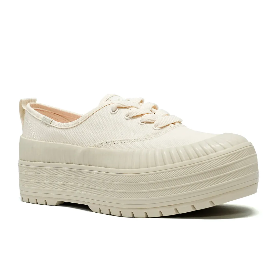 Keds Women’s The Platform Lug Weathrized Splash Canvas Sea Salt/Oatmeal