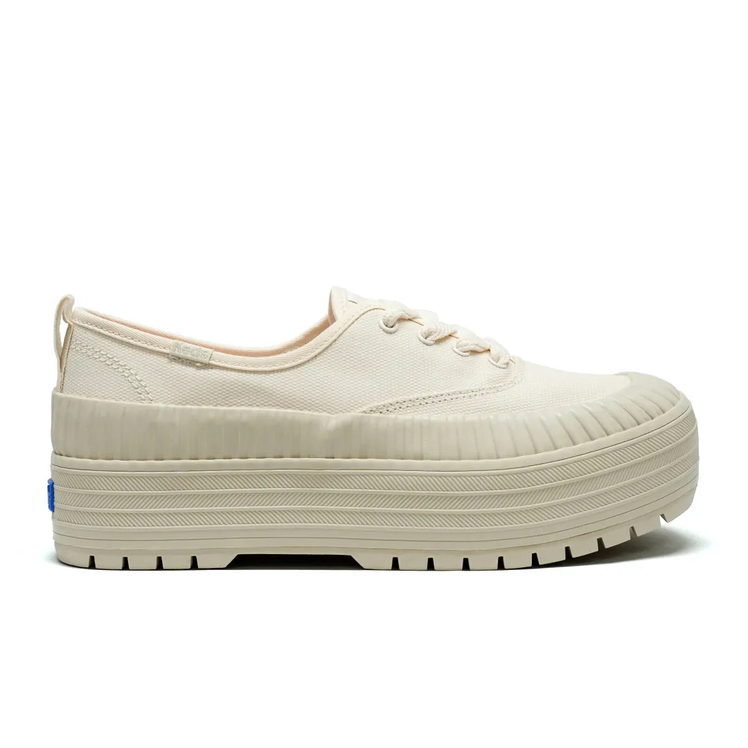 Keds Women’s The Platform Lug Weathrized Splash Canvas Sea Salt/Oatmeal