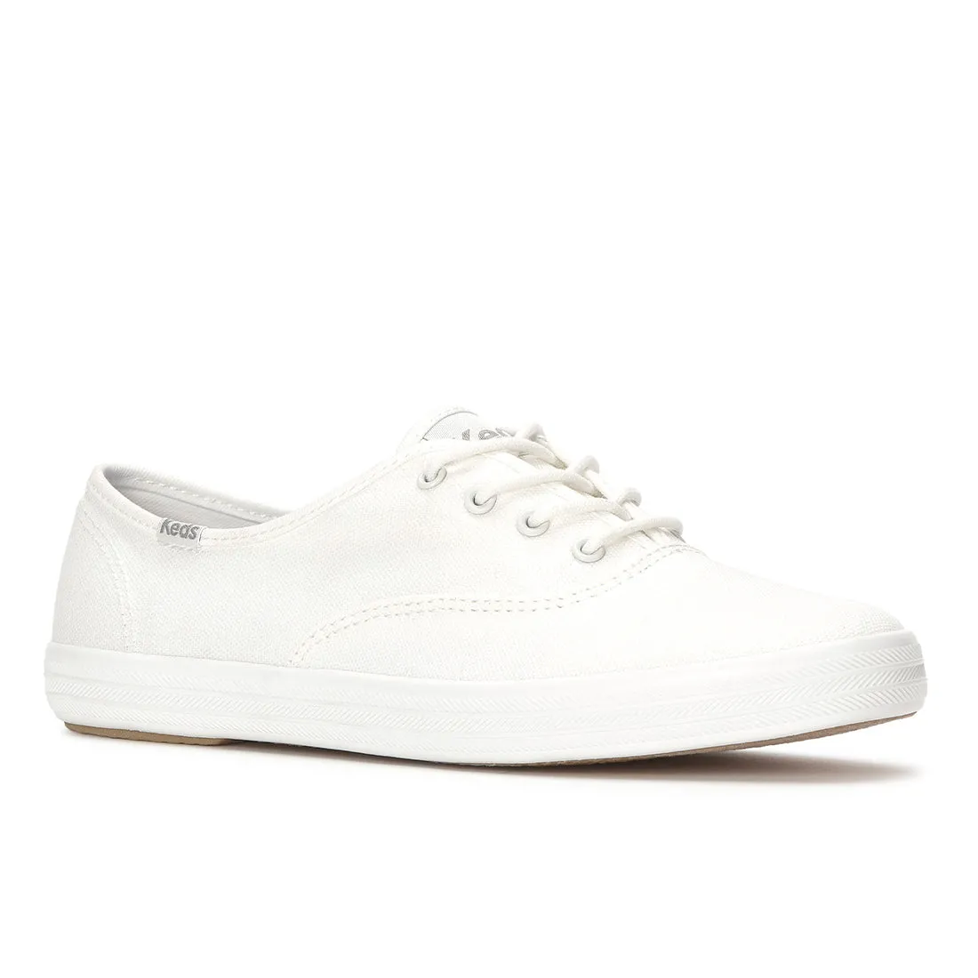 Keds Womens Champion Canvas Water Resistant Snow White Sneakers