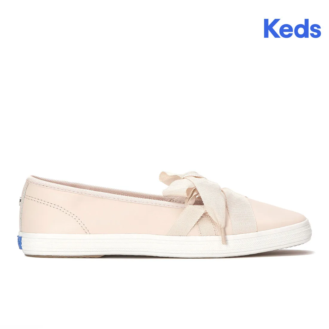 Keds Womens Keds Square Toe Ballet Leather Fall Blush Sneakers