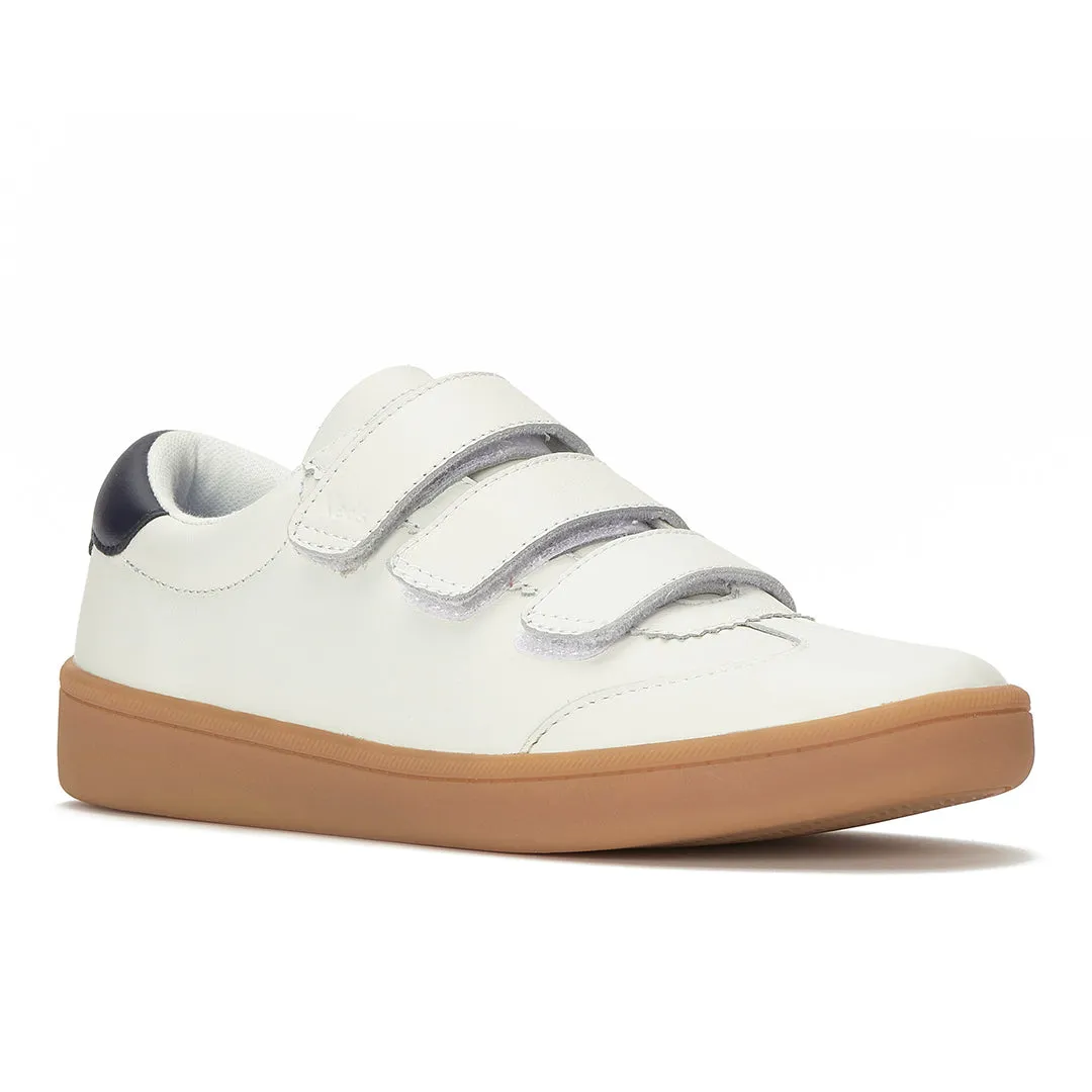 Keds Women’s Ace II V Leather Translucent Midsole White/Navy Sneaker
