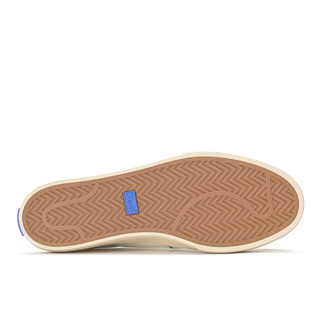 Keds Women’s Jump Kick Duo Leather Snow White/Chocolate Sneaker
