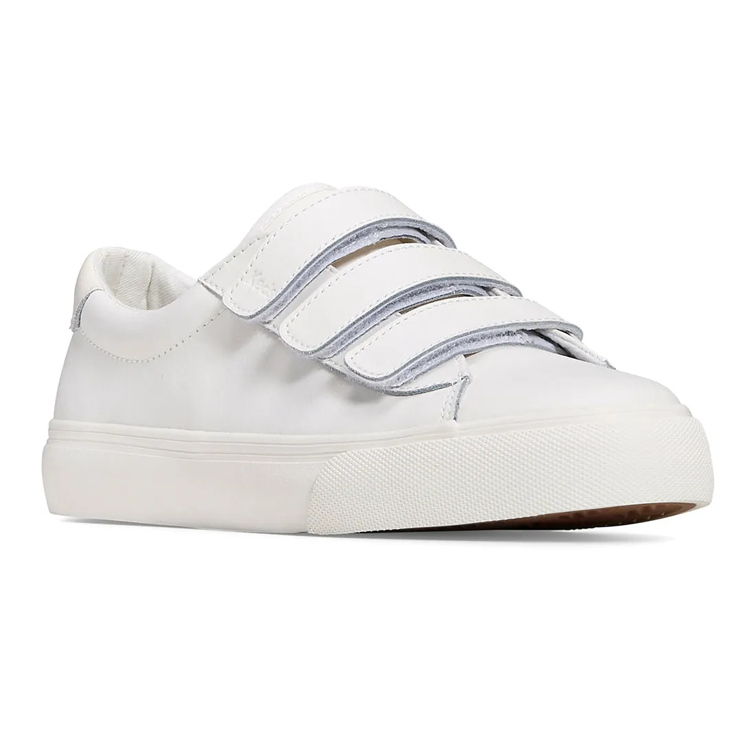 Keds Women’s Jump Kick V Leather Pop Foxing SMU Sneaker White/Cream