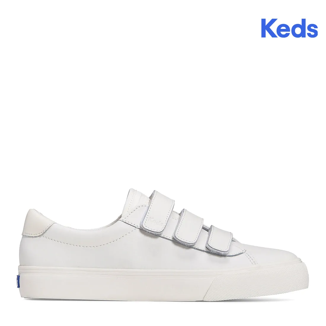 Keds Women’s Jump Kick V Leather Pop Foxing SMU Sneaker White/Cream