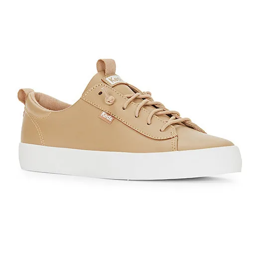 Keds Women’s Kickback Leather Sneaker Taupe