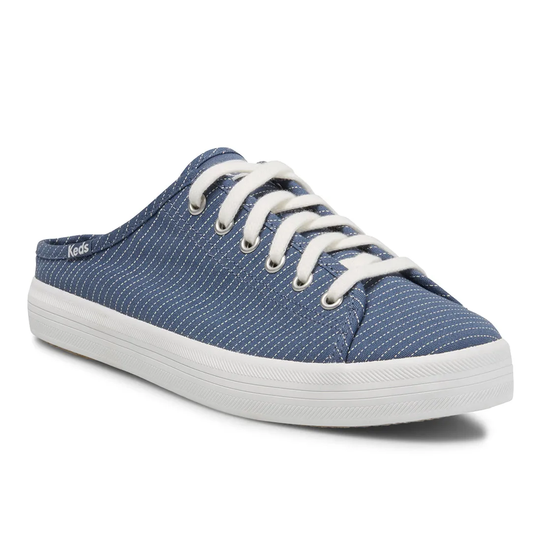 Keds Women’s Kickstart Mule Canvas Stripe Blue