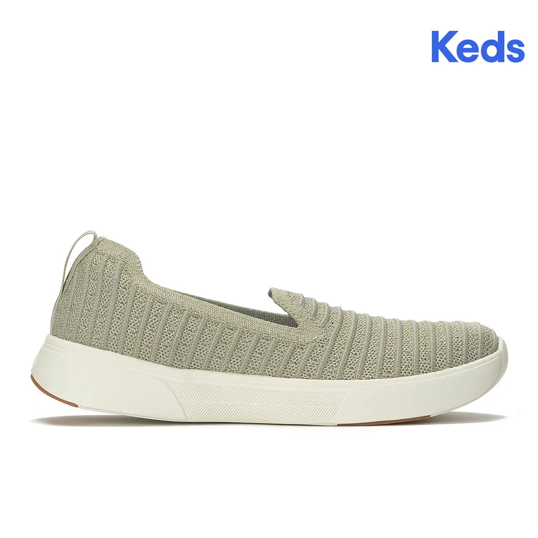 Keds Women’s Blisswalk Loafer Stripe Eng Knit Sage Sneaker